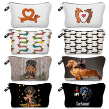 Load image into Gallery viewer, Dachshund Makeup Storage Pouch
