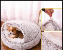 Load image into Gallery viewer, SOFT CALMING PLUSH DOG BED
