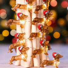 Load image into Gallery viewer, Dachshund Christmas String Lights
