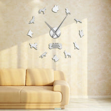Load image into Gallery viewer, German Shepherd  Wall  Clock With Mirror Effect
