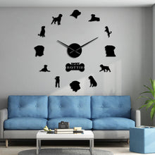 Load image into Gallery viewer, Rottweiler wall Clock With Mirror Effect
