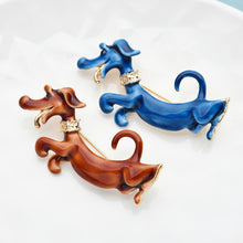 Load image into Gallery viewer, Dachshund Enamel Brooch Pins
