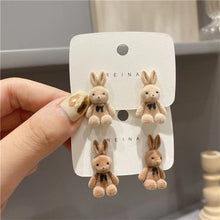 Load image into Gallery viewer, Adorable Cute Rabbit Plush Stud Earrings
