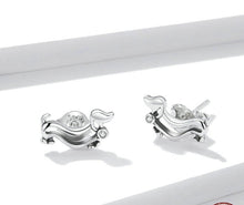 Load image into Gallery viewer, Dachshund  Sterling Silver Cute Stud Earrings
