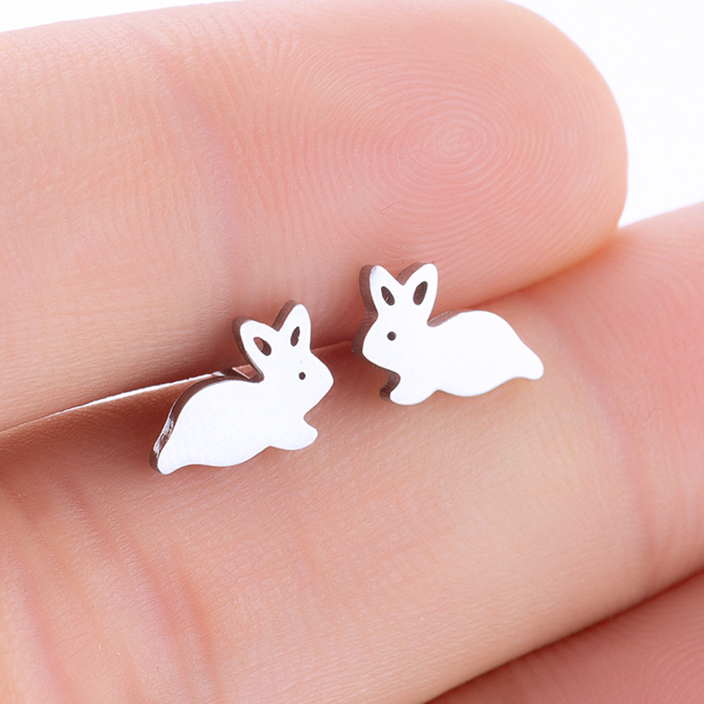 Cute Bunny Necklace and Earrings