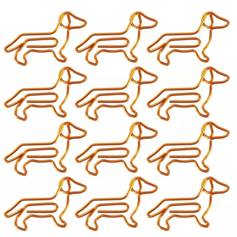 Dachshund Paper Clips Office Hand Book Clip