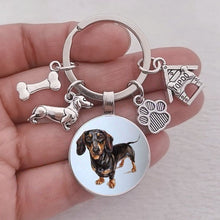 Load image into Gallery viewer, I Love Dachshunds Keychain
