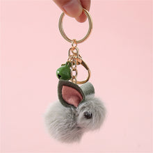 Load image into Gallery viewer, New Cute Fluffy Bunny Key Chain
