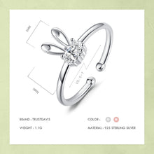 Load image into Gallery viewer, Sterling Silver Rabbit Dazzling Rings
