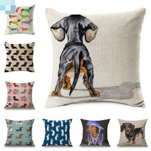 Load image into Gallery viewer, Dachshund Printed Cushion Case
