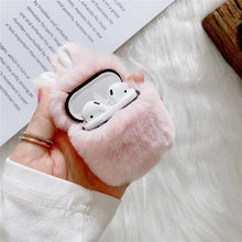 Load image into Gallery viewer, Fluffy Rabbit Earphone Case For Apple Airpods 1 2 Pro Cover
