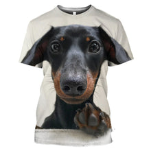 Load image into Gallery viewer, Dachshund T-Shirt 3D Dog Print

