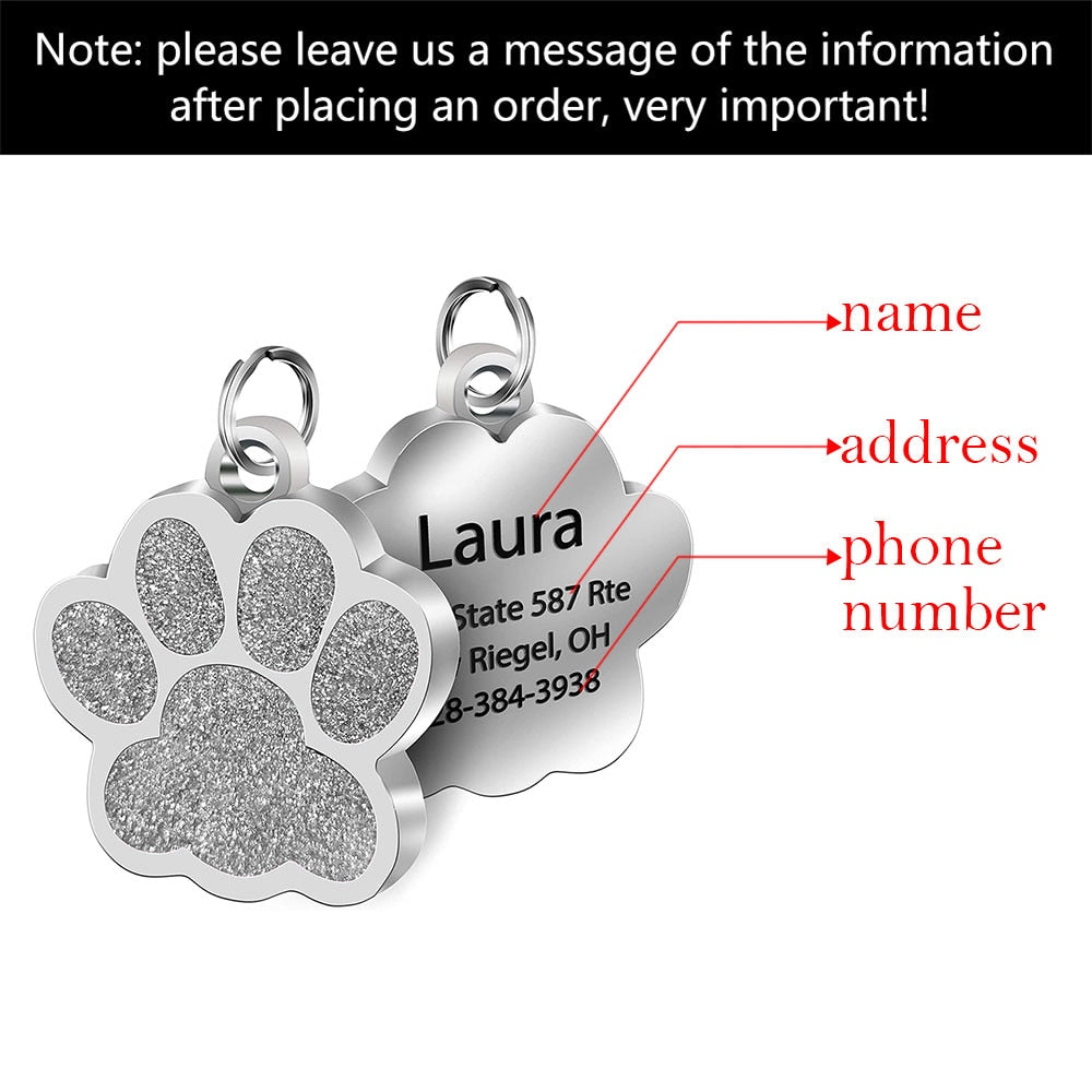 Personalized Dog ID Tag Engraved