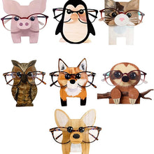 Load image into Gallery viewer, Cute Dog Wood Carvings Sunglass  Glasses Rack
