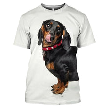 Load image into Gallery viewer, Dachshund T-Shirt 3D Dog Print

