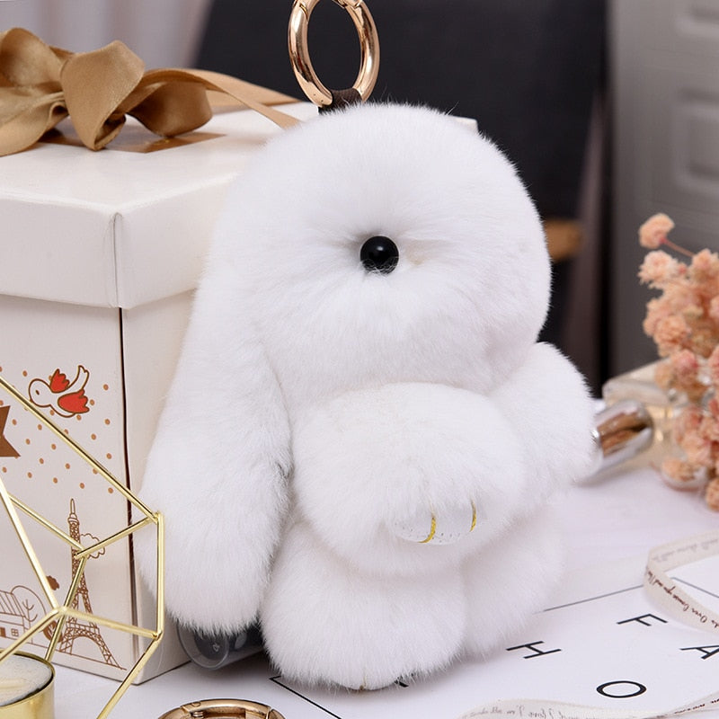 Rabbit Fluffy Cute Keychain