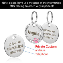 Load image into Gallery viewer, Personalized Dog ID Tag Engraved
