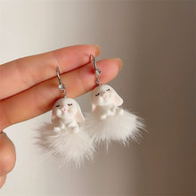 Load image into Gallery viewer, Adorable Cute Rabbit Plush Stud Earrings
