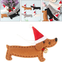 Load image into Gallery viewer, Dachshund Christmas Tree Hanging Ornaments (Set of 4)
