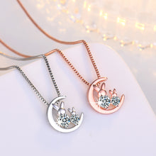 Load image into Gallery viewer, Luxury Shiny Crystal Rabbit Pendant Chain Necklace
