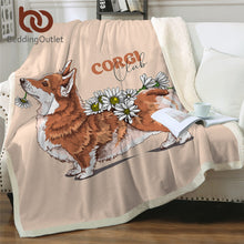 Load image into Gallery viewer, Corgi Fluffy Plush Throw Blanket
