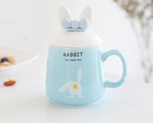 Load image into Gallery viewer, Rabbit Ceramic Coffee Mug with Lid
