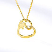 Load image into Gallery viewer, Bunny Heart Pendant Necklace
