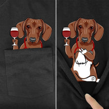 Load image into Gallery viewer, Funny Dachshund Finger Unisex T-Shirt
