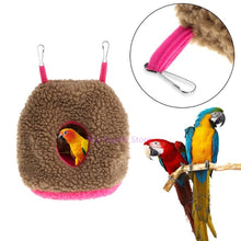 Load image into Gallery viewer, Soft Fleece  Parrots Nest Hammock Warm Winter Hanging Cage
