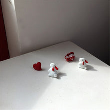 Load image into Gallery viewer, Cute bunny pearl Stud Earrings

