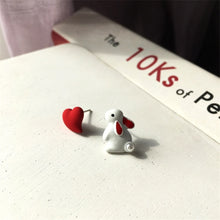 Load image into Gallery viewer, Cute bunny pearl Stud Earrings
