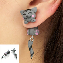 Load image into Gallery viewer, New Fashion Cute Animal Female Creative Handmade Earrings Polymer Clay Dinosaur Dog Cat Earrings Party Jewelry For Women Girls
