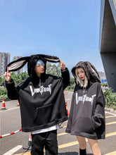 Load image into Gallery viewer, Harajuku Style  Cute Rabbit Ear Pullover Couple Hoodie
