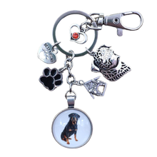 Load image into Gallery viewer, Rottweiler Pendant Keychain
