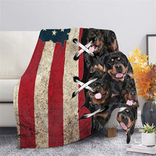 Load image into Gallery viewer, Rottweiler fluffy Blankets Sofa Winter Warm Bedding
