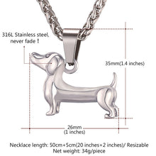 Load image into Gallery viewer, 3D Sausage Dog Necklace
